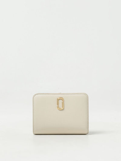 Shop Marc Jacobs The J Wallet In Leather In White