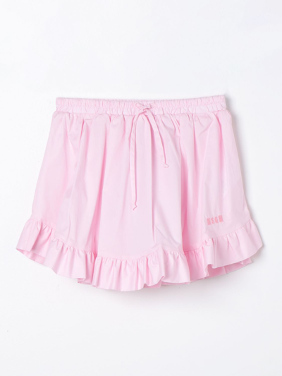 Shop Msgm Skirt  Kids Kids Color Pink
