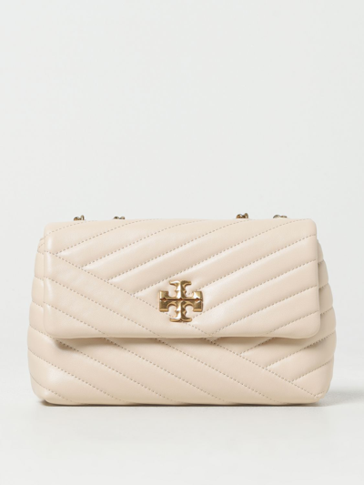 Shop Tory Burch Kira Bag In Quilted Leather In Beige