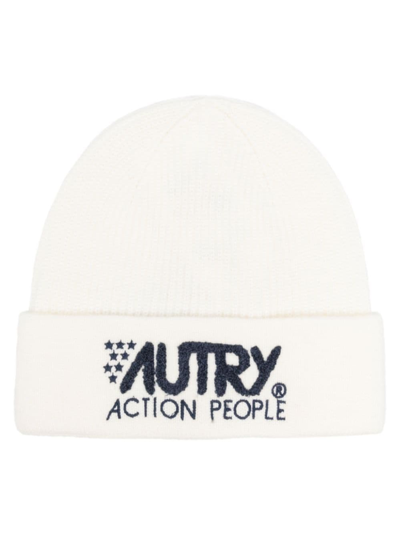 Shop Autry Wool Blend Hat In White