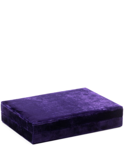 Shop Sophie Bille Brahe Purple Tresor Velvet Jewellery Box In Violett