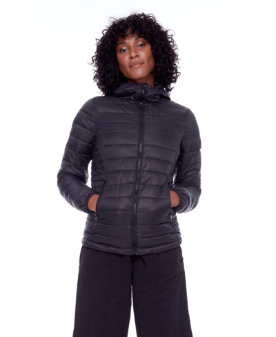 Shop Alpine North Women's Yoho Ladies' | Lightweight Packable Puffer Jacket & Bag In Black