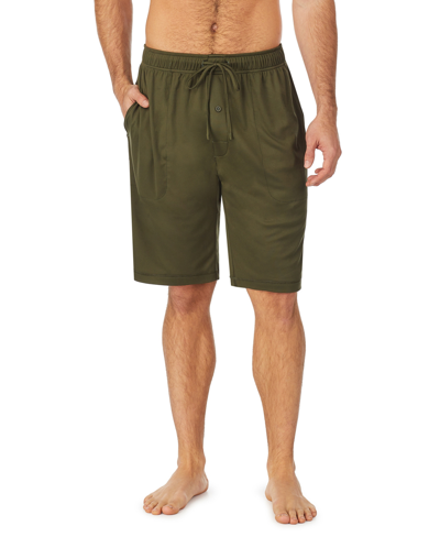 Shop Cuddl Duds Men's Far-infrared Enhance Sleep Drawstring Shorts In Olive