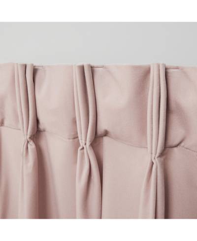 Exclusive Home Curtains Velvet Heavyweight Pinch Pleat Curtain Panel Pair, 27" X 63" In Light Past