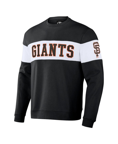 Fanatics Men's Darius Rucker Collection By  Black San Francisco Giants Stripe Pullover Sweatshirt In Black