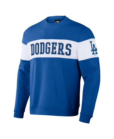 Shop Fanatics Men's Darius Rucker Collection By  Royal Los Angeles Dodgers Stripe Pullover Sweatshirt