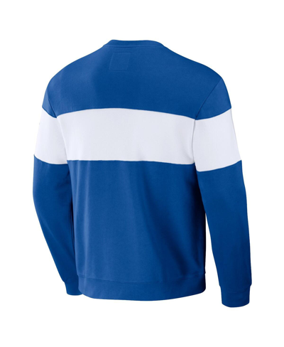 Shop Fanatics Men's Darius Rucker Collection By  Royal Los Angeles Dodgers Stripe Pullover Sweatshirt