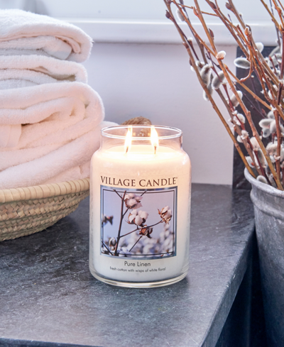 Shop Village Candle Pure Linen In White