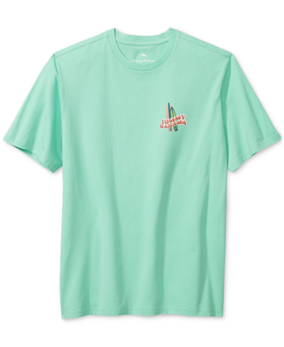 Shop Tommy Bahama Men's Short Sleeve Crewneck Non Corporate Ladder Graphic T-shirt In Gentle Breeze