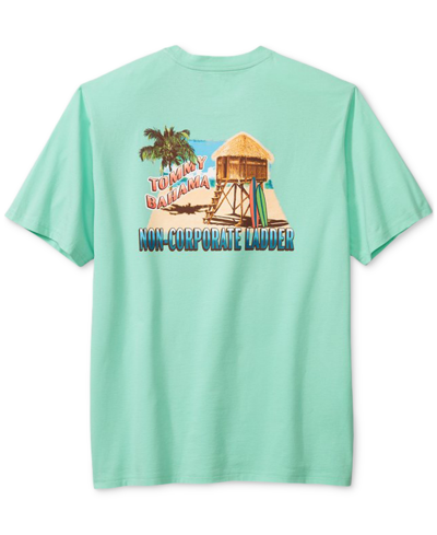 Shop Tommy Bahama Men's Short Sleeve Crewneck Non Corporate Ladder Graphic T-shirt In Gentle Breeze