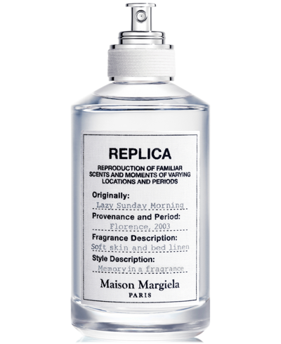 Maison Margiela Replica Lazy Sunday Morning Eau De Toilette, 3.4 Oz. In No Color