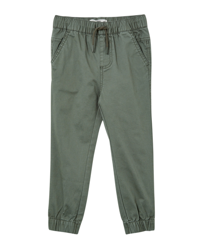 Shop Cotton On Toddler And Little Boys Will Cuffed Chino Pants In Swag Green