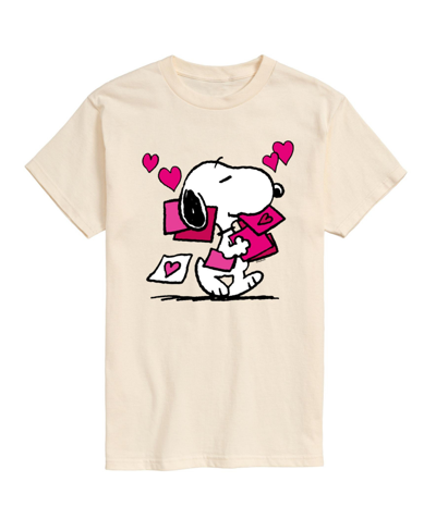 Shop Airwaves Men's Peanuts Short Sleeve T-shirt In Beige,khaki