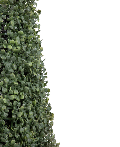 Shop Northlight 4' Artificial Two-tone Boxwood Topiary Tree With Round Pot Unlit In Green