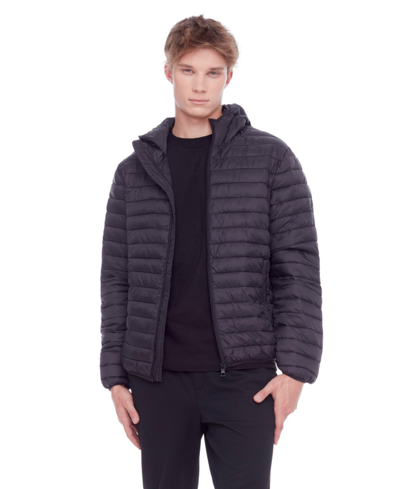 Shop Alpine North Men's Yoho Lightweight Packable Puffer Jacket & Bag In Black