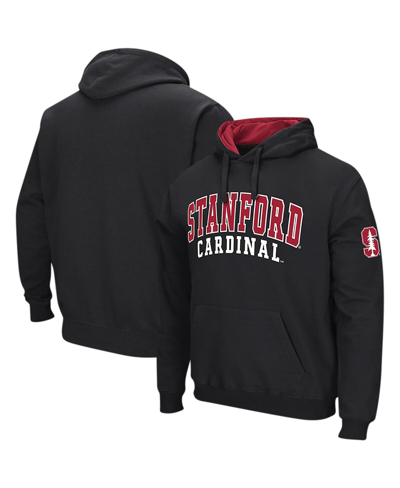 Colosseum Black Stanford Cardinal Double Arch Pullover Hoodie In Black