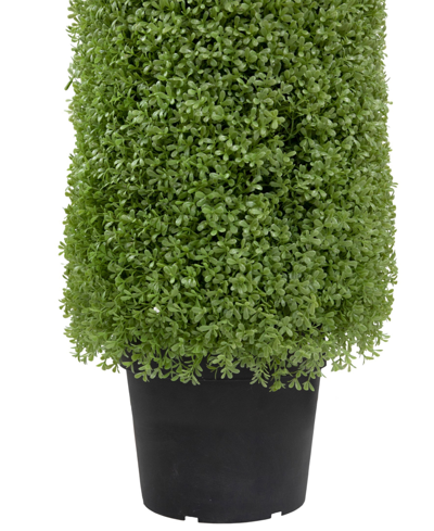 Shop Northlight 6' Artificial Boxwood Cone Topiary Tree With Round Pot Unlit In Green
