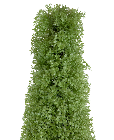 Shop Northlight 6' Artificial Boxwood Cone Topiary Tree With Round Pot Unlit In Green