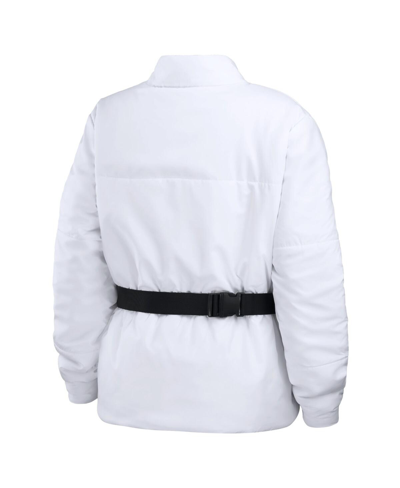 Shop Wear By Erin Andrews Women's  White Cincinnati Bengals Packaway Full-zip Puffer Jacket