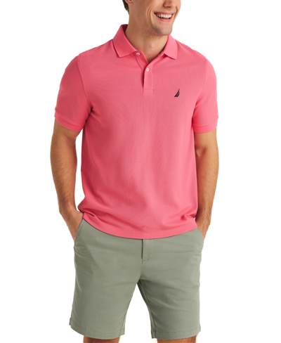 Shop Nautica Men's Classic-fit Deck Polo Shirt In Bright Pink