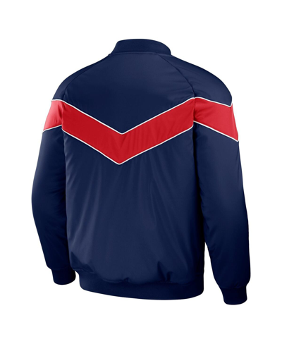 Fanatics Men's Darius Rucker Collection By  Navy Cleveland Guardians Baseball Raglan Full-snap Jacket In Navy