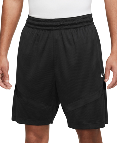 Shop Nike Icon Men's Dri-fit Drawstring 8" Basketball Shorts In Black,black,black,white