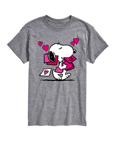 Shop Airwaves Men's Peanuts Short Sleeve T-shirt In Gray
