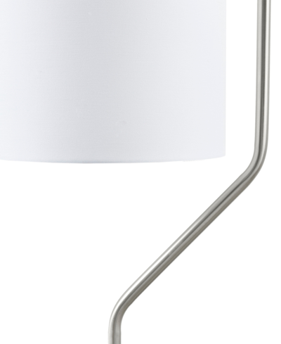 Shop Hampton Hill Aster Angular Arched Metal Floor Lamp In Silver