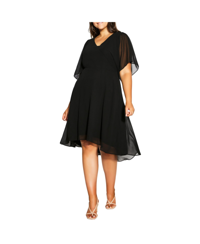 Shop City Chic Plus Size Adore Dress In Black