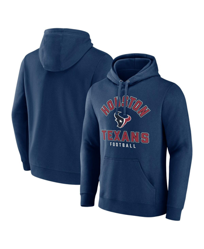 Fanatics Branded  Navy Houston Texans Between The Pylons Pullover Hoodie In Navy