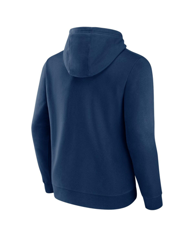 Fanatics Branded  Navy Houston Texans Between The Pylons Pullover Hoodie In Navy