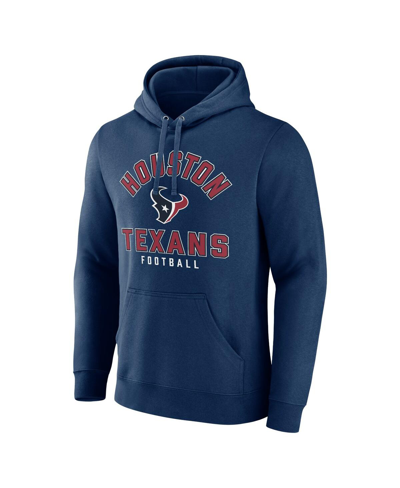 Fanatics Branded  Navy Houston Texans Between The Pylons Pullover Hoodie In Navy