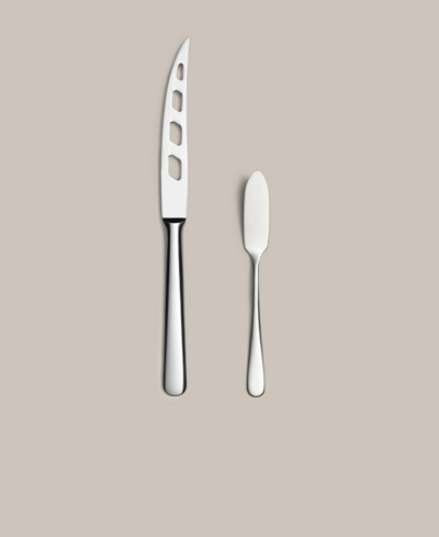 Shop Year & Day 2-pc Cheese Knife Set In Polished Steel