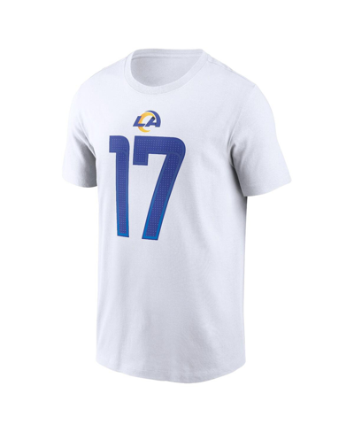 Nike Men's  Puka Nacua White Los Angeles Rams Player Name And Number T-shirt In White