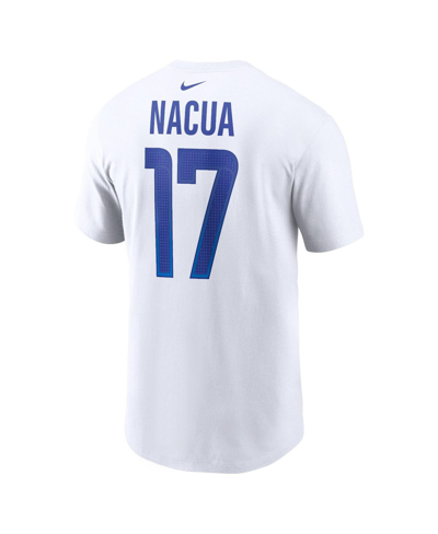 Nike Men's  Puka Nacua White Los Angeles Rams Player Name And Number T-shirt In White