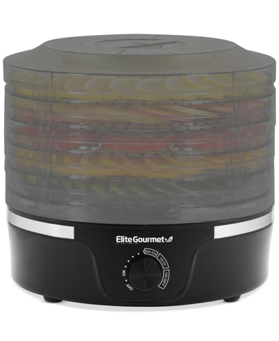 Shop Elite Gourmet 5-tier Food Dehydrator With Adjustable Temperature Control In Black,gray