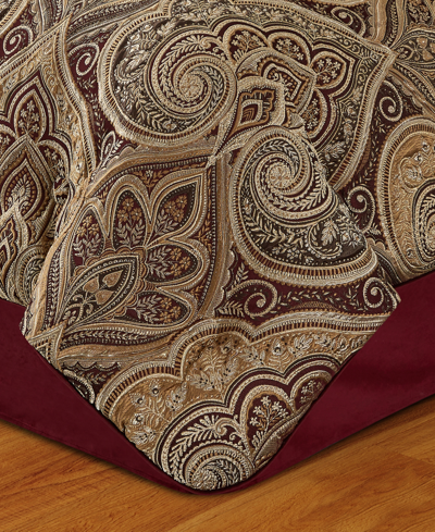Five Queens Court Bordeaux 4 Pc. Comforter Set, Queen In Crimson