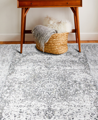 Bb Rugs Charm Chm135 7'9" X 9'9" Area Rug In Ivory,gray