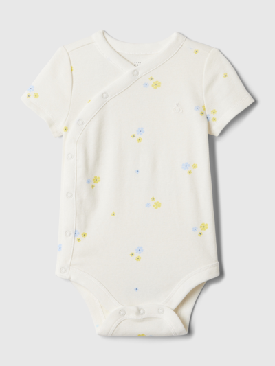 Shop Gap Baby First Favorites Crossover Bodysuit In Floral Mix