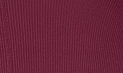 Skims Soft Lounge Long Sleeve Rib Top In Wine