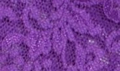 Shop Hanky Panky Original Rise Lace Thong In Twilight Purple