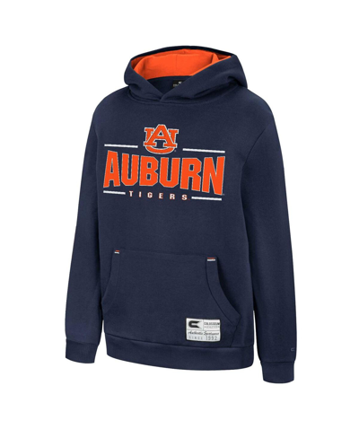 Shop Colosseum Big Boys  Navy Auburn Tigers Lead Guitarists Pullover Hoodie