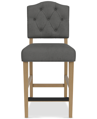 Shop Macy's Jesilyn Counter Height Chair In Slate