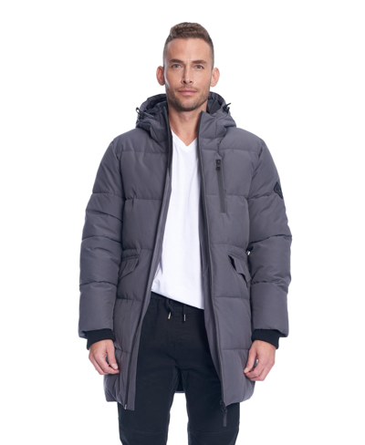 Shop Alpine North Men's Jasper | Winter Puffer Coat In Dark Grey
