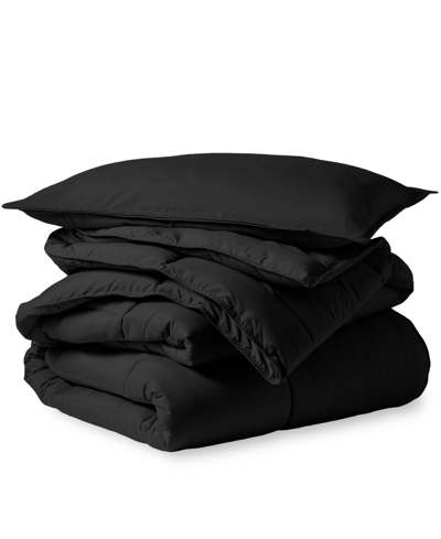 Shop Bare Home Down Alternative Comforter Set, Twin/twin Xl In Black