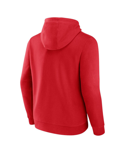 Fanatics Branded  Red Chicago Bulls Primary Logo Pullover Hoodie In Red