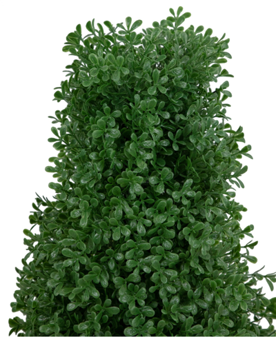 Shop Northlight 30" Artificial Boxwood Cone Topiary Tree With Round Pot Unlit In Green