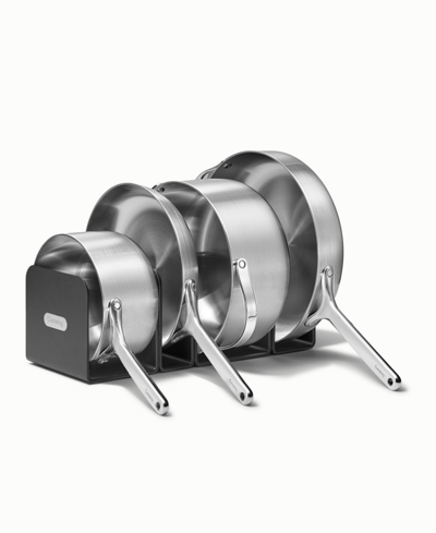 Caraway Non-toxic Ceramic Non-stick 7-piece Cookware Set With Lid Storage In Stainless Steel