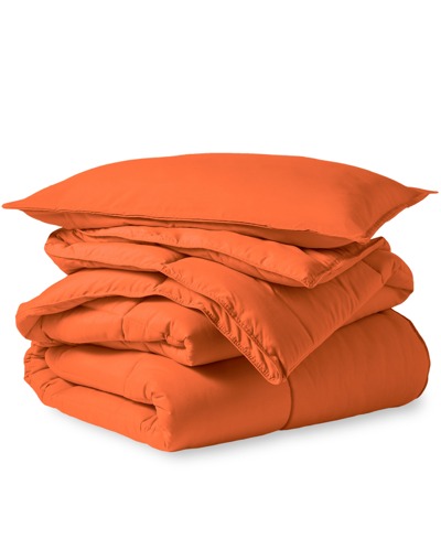 Shop Bare Home Down Alternative Comforter Set, Twin/twin Xl In Orange