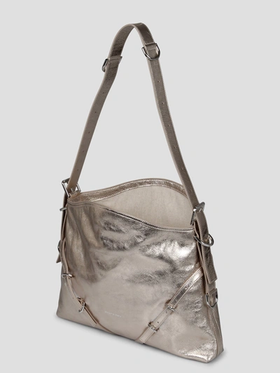 Shop Givenchy Laminated Leather Medium Voyou Bag